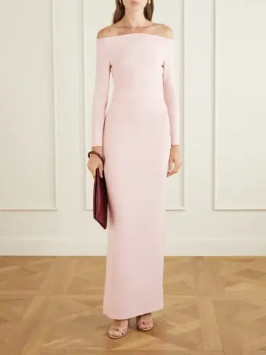 Solace London Sabina Off-the-shoulder Stretch-crepe Maxi Dress | Thumbnail 2 Solace London Sabina Off-the-shoulder Stretch-crepe Maxi Dress | Thumbnail 2