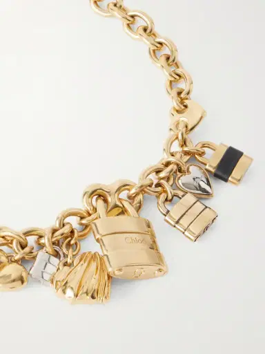 Chloé tone And Leather Necklace | Thumbnail 4 Chloé tone And Leather Necklace | Thumbnail 4