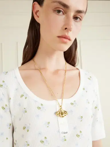 Chloé Floral-print Waffle-knit Cotton-jersey T-shirt | Thumbnail 5 Chloé Floral-print Waffle-knit Cotton-jersey T-shirt | Thumbnail 5
