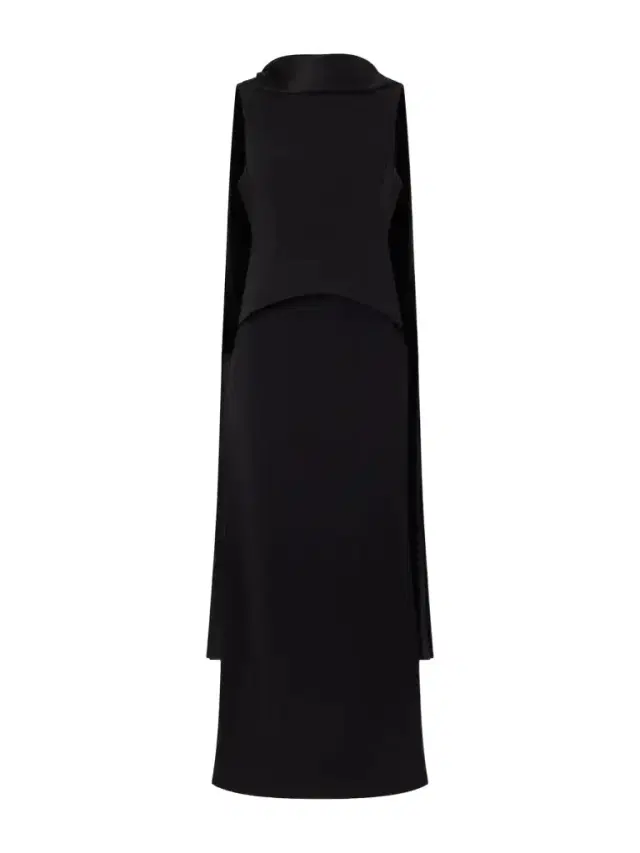 Solace London Annie Scarf-detailed Satin-trimmed Crepe Gown