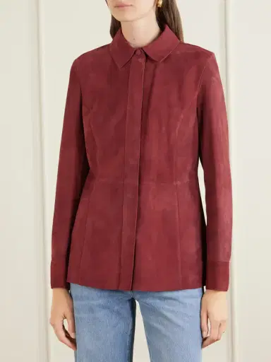 Frame Paneled Suede Shirt | Thumbnail 3 Frame Paneled Suede Shirt | Thumbnail 3