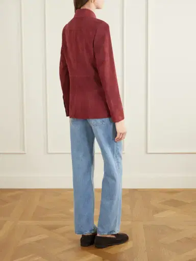 Frame Paneled Suede Shirt | Thumbnail 4 Frame Paneled Suede Shirt | Thumbnail 4