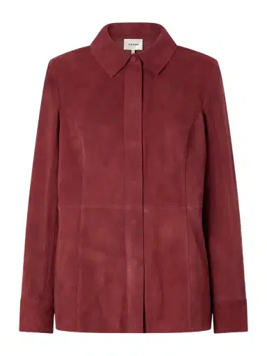 Frame Paneled Suede Shirt | Thumbnail 1 Frame Paneled Suede Shirt | Thumbnail 1