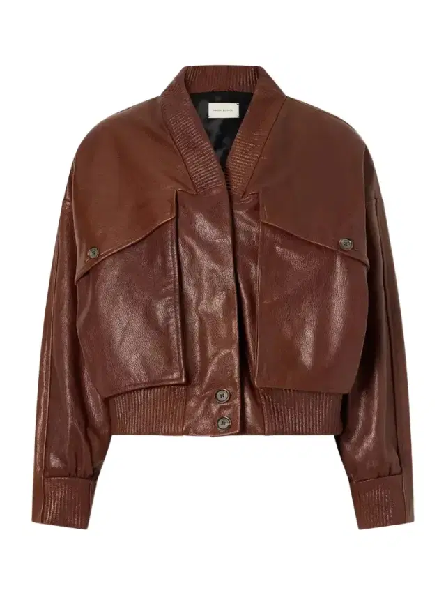 Magda Butrym Cropped Leather Jacket