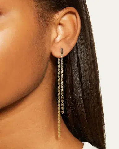 Lana 14K Gold Linear Malibu Dusters Front and Back Earrings | Thumbnail 2