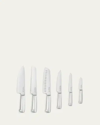 Smeg 7-Piece Knife Block Set, Pastel Blue | Thumbnail 4