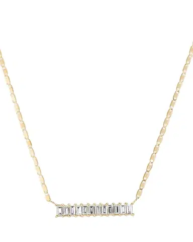 Lana 14K Gold Baguette Diamond Bar Pendant Necklace, 0.33 tcw | Thumbnail 1