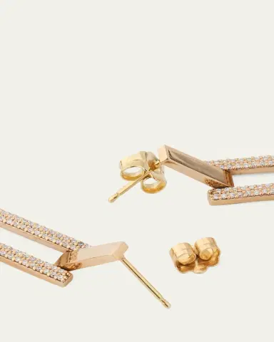 Lana 14K Gold Flawless Open Tag Earrings | Thumbnail 3