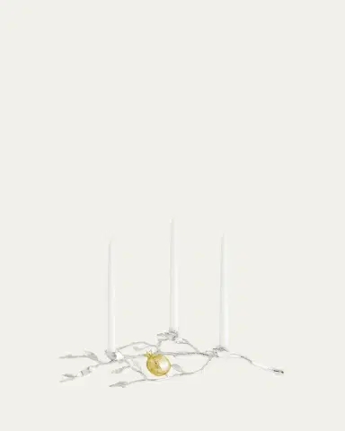Michael Aram Pomegranate Silver & Gold Low Candleholders | Thumbnail 4