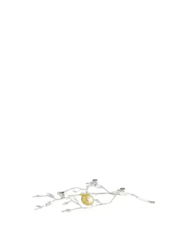 Michael Aram Pomegranate Silver & Gold Low Candleholders | Thumbnail 1