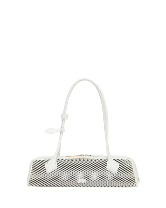 ALAÏA Le Teckel Medium Shoulder Bag in Fishnet Leather
