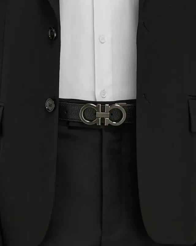 Ferragamo Men 's Reversible Gancini-Buckle Belt