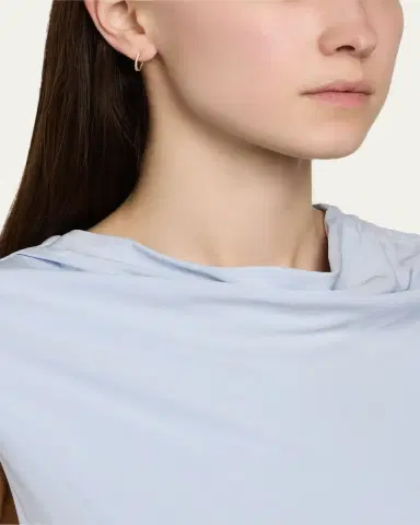 Lana 14K Yellow Gold Mini Flawless Diamond Huggie Earrings | Thumbnail 2