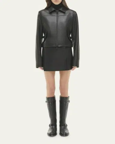 Simkhai Freeman Leather Jacket | Thumbnail 2