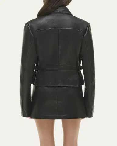 Simkhai Freeman Leather Jacket | Thumbnail 3
