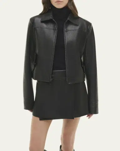 Simkhai Freeman Leather Jacket | Thumbnail 4