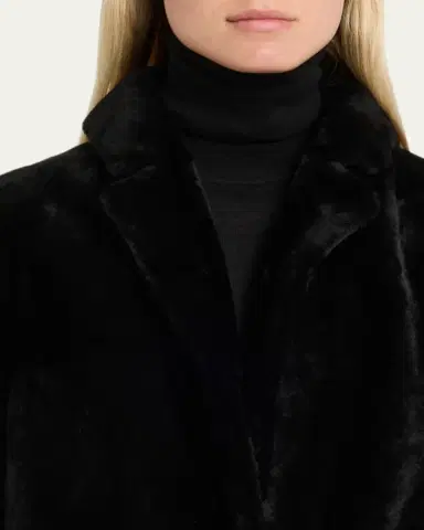 Yves Salomon Ironed Lamb Shearling Coat | Thumbnail 5