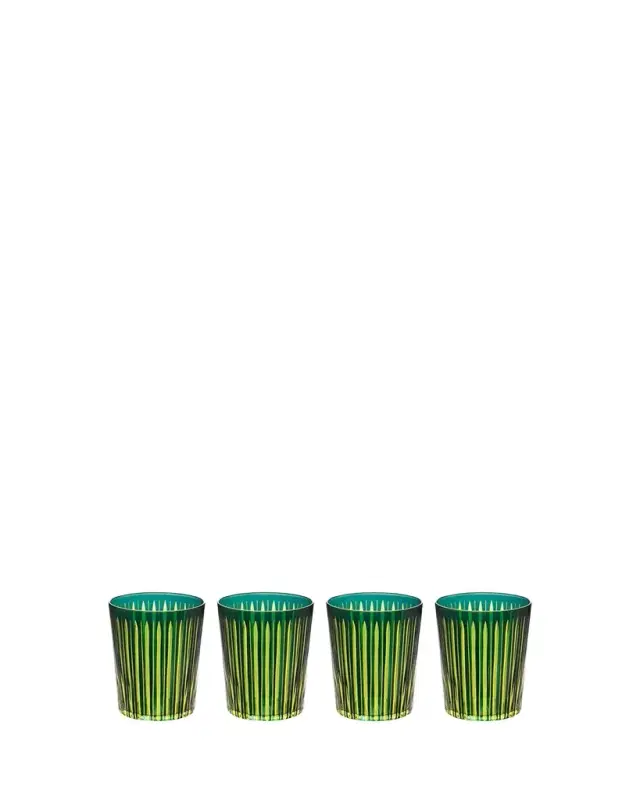 L'Objet Prism 17 oz. Highball Glasses, Set of 4
