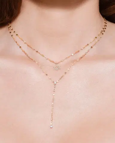 Lana Mini Star of David Diamond Necklace | Thumbnail 2 Lana Mini Star of David Diamond Necklace | Thumbnail 2