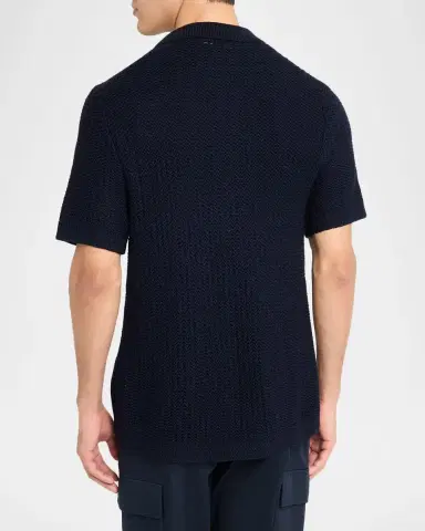 Vince Men 's Crochet Button-Down Shirt | Thumbnail 3