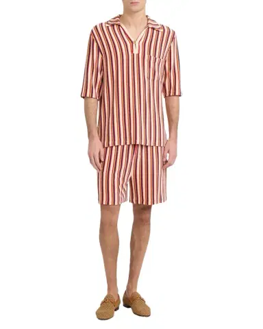 Valentino Garavani Men's Striped Toweling Shorts | Thumbnail 1 Valentino Garavani Men's Striped Toweling Shorts | Thumbnail 1