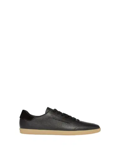 Zegna Men's 232 Grained Leather Low-Top Sneakers | Thumbnail 1 Zegna Men's 232 Grained Leather Low-Top Sneakers | Thumbnail 1
