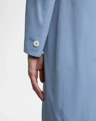 Jil Sander Silk-Blend Single-Breasted Long Coat | Thumbnail 5