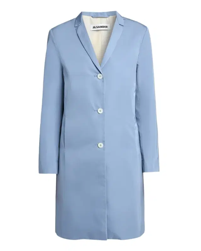 Jil Sander Silk-Blend Single-Breasted Long Coat