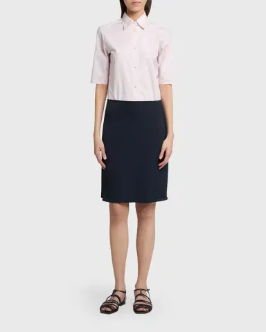 Jil Sander Elbow-Sleeve Slim Button-Down Shirt | Thumbnail 2 Jil Sander Elbow-Sleeve Slim Button-Down Shirt | Thumbnail 2