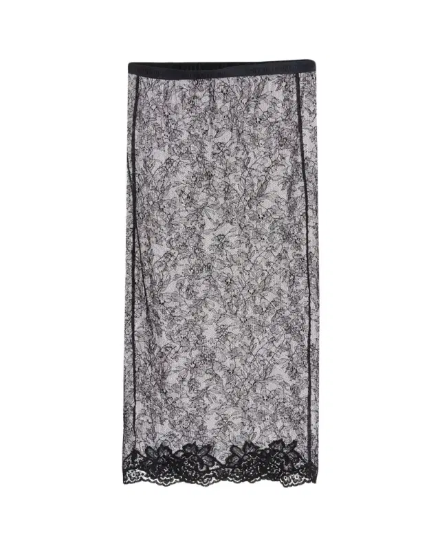 Lace Bodycon Midi-Skirt