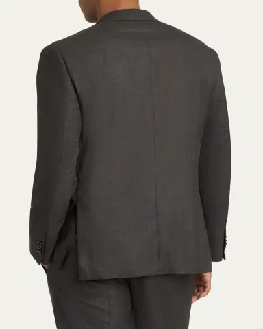 Brioni Men's Wool and Silk Sharkskin Two-Piece Suit | Thumbnail 3
