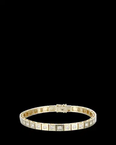 Type Jewelry 14K Yellow Gold l'Ego ID Diamond Tennis Bracelet | Thumbnail 2