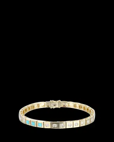 Type Jewelry LEGGO ID Turquoise and Diamond Tennis Bracelet | Thumbnail 2 Type Jewelry LEGGO ID Turquoise and Diamond Tennis Bracelet | Thumbnail 2