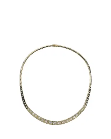 Type Jewelry 14K Yellow Gold LEGGO Riviere Diamond Tennis Necklace, 15"L | Thumbnail 1 Type Jewelry 14K Yellow Gold LEGGO Riviere Diamond Tennis Necklace, 15"L | Thumbnail 1