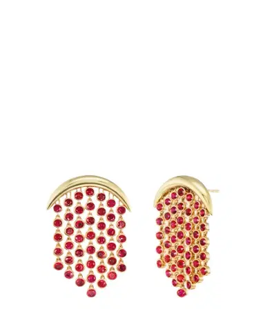 Emily P. Wheeler 18K Yellow Gold Ruby Fringe Earrings | Thumbnail 1 Emily P. Wheeler 18K Yellow Gold Ruby Fringe Earrings | Thumbnail 1