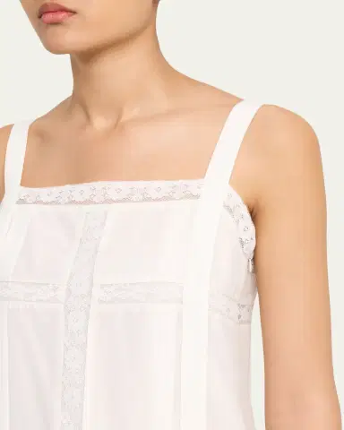 3.1 Phillip Lim Pleated Lace-Inset Midi Dress | Thumbnail 5 3.1 Phillip Lim Pleated Lace-Inset Midi Dress | Thumbnail 5