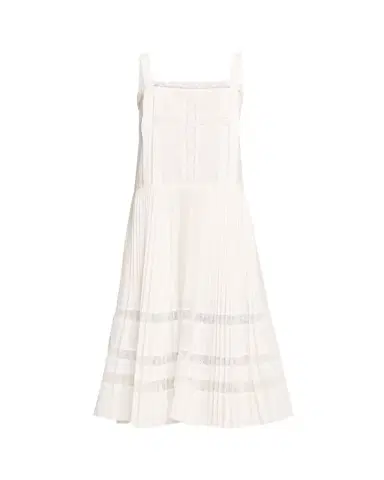 3.1 Phillip Lim Pleated Lace-Inset Midi Dress | Thumbnail 1 3.1 Phillip Lim Pleated Lace-Inset Midi Dress | Thumbnail 1