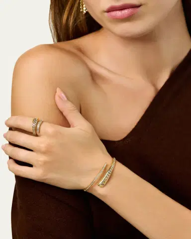 Emily P. Wheeler Wrap Ring with Brown and White Diamonds | Thumbnail 2 Emily P. Wheeler Wrap Ring with Brown and White Diamonds | Thumbnail 2
