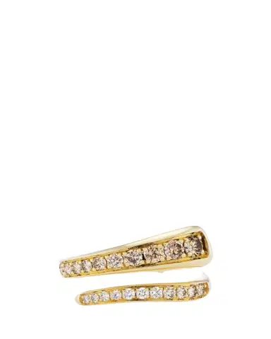Emily P. Wheeler Wrap Ring with Brown and White Diamonds | Thumbnail 1 Emily P. Wheeler Wrap Ring with Brown and White Diamonds | Thumbnail 1