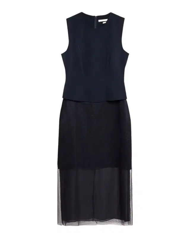 Cady Layered Sleeveless Midi Cocktail Dress