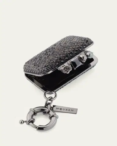McQueen Rhinestone Knuckle Clutch Bag Charm | Thumbnail 3