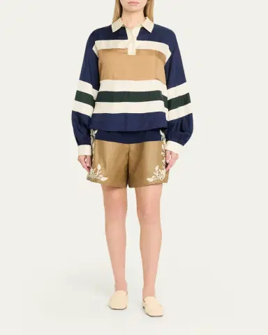 Sea Georgie Embroidered Pull-On Shorts | Thumbnail 2 Sea Georgie Embroidered Pull-On Shorts | Thumbnail 2