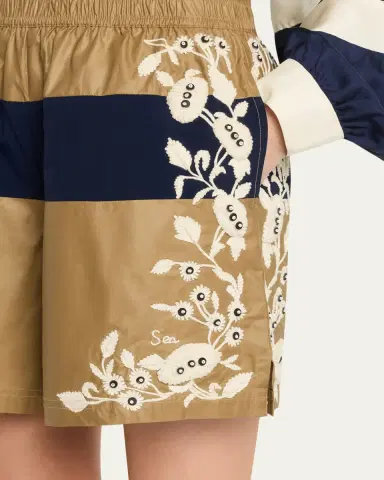 Sea Georgie Embroidered Pull-On Shorts | Thumbnail 5 Sea Georgie Embroidered Pull-On Shorts | Thumbnail 5