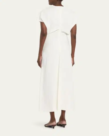 Toteme Slouch Waist Short Sleeve Dress | Thumbnail 3