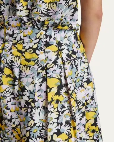 Marni Floral Cotton Midi Skirt | Thumbnail 5 Marni Floral Cotton Midi Skirt | Thumbnail 5