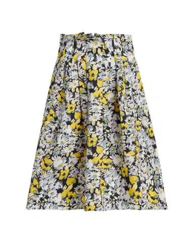 Marni Floral Cotton Midi Skirt | Thumbnail 1 Marni Floral Cotton Midi Skirt | Thumbnail 1