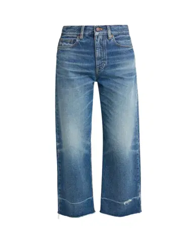 Chloé Mid-Rise Straight-Leg Raw-Hem Ankle Jeans | Thumbnail 1