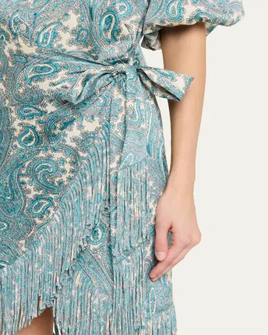 Cinq à Sept Hendrix Paisley Mini Shirtdress | Thumbnail 5 Cinq à Sept Hendrix Paisley Mini Shirtdress | Thumbnail 5