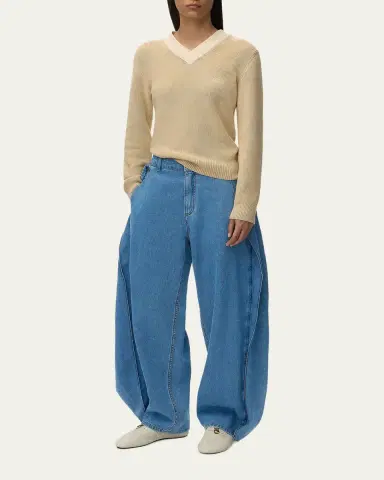 Loewe Flared Side and Back Relaxed Jeans | Thumbnail 2