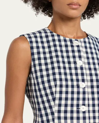 Veronica Beard Haina Cotton Gingham Shorts | Thumbnail 5 Veronica Beard Haina Cotton Gingham Shorts | Thumbnail 5